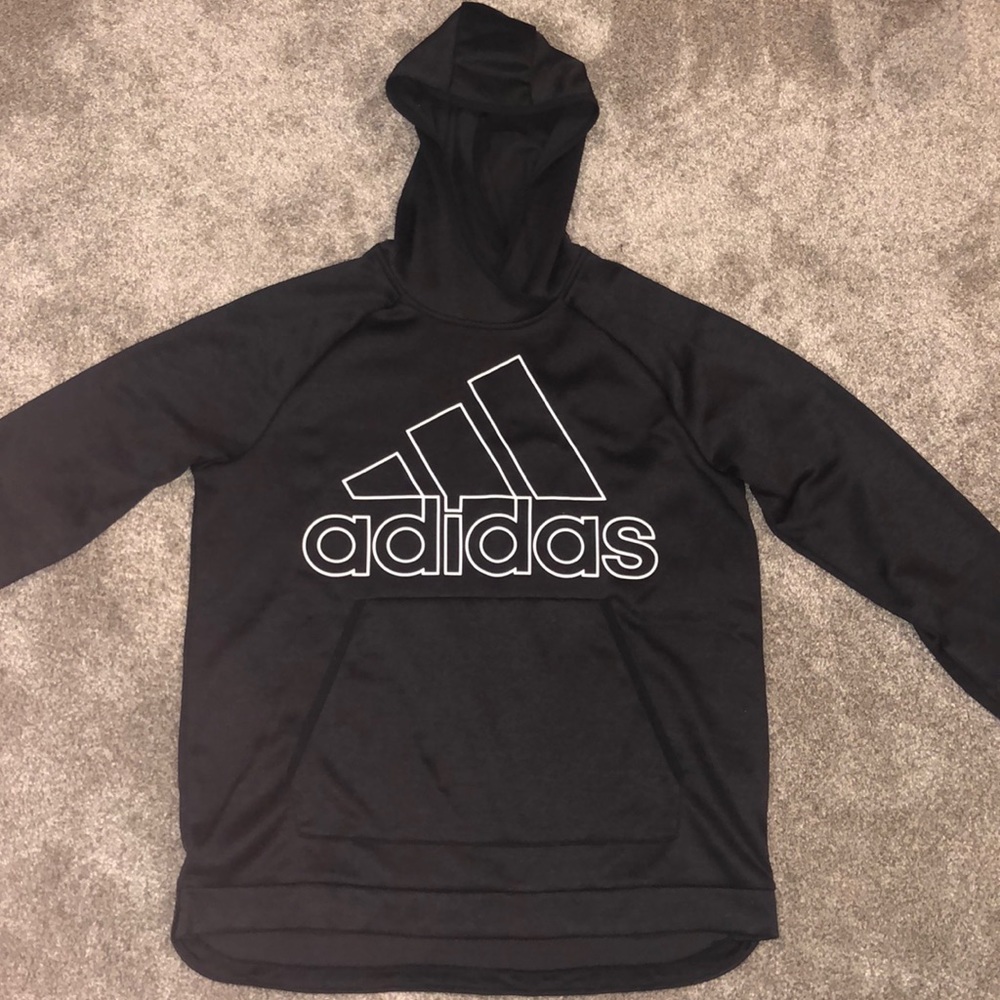 Black Adidas Hooded Sweatshirt